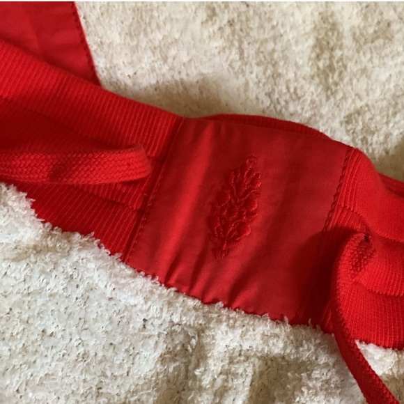 Free People MOVEMENT Cuddle Up Jogger Pants NWT Ivory Cherry Red - Picture 6 of 6